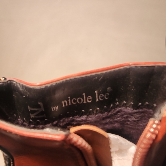 New Nicole Lee stiletto leather/patent leather booties - Picture 8 of 8